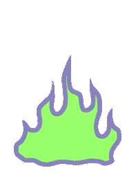 Flame Burn Sticker