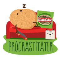 idahoanfoods tired sleep relax sleepy Sticker