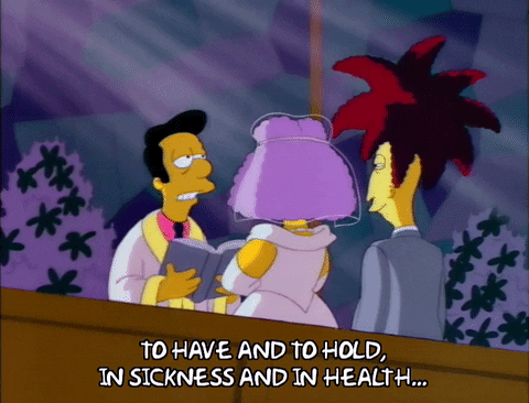 Season 3 Wedding GIF by The Simpsons