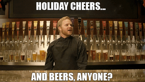 holiday cheers GIF by BJ’s Restaurant & Brewhouse