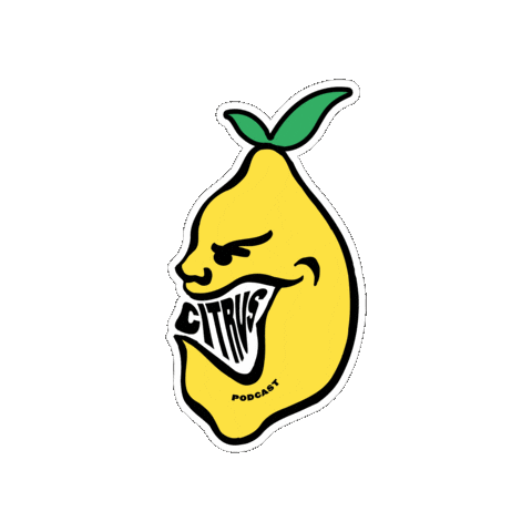 CitrusPodcast giphygifmaker podcast lemon citrus Sticker