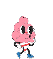Ice Cream Character Sticker