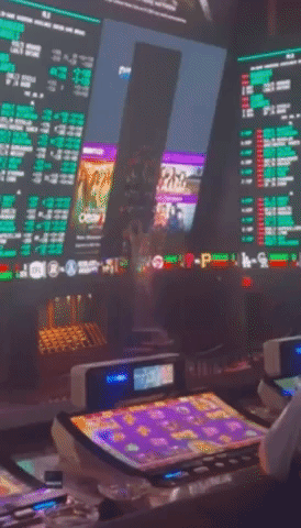 Rainwater Pours Through TV Screen in Las Vegas Casino as Flash Flooding Hits