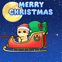 Merry Christmas Cat GIF by Mochimons