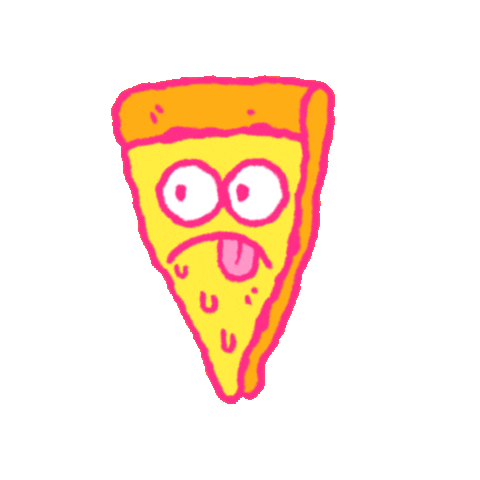 tonypapesh giphyupload halloween pizza mouth Sticker