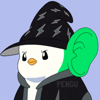 Penguin Listen GIF by Pudgy Penguins