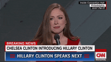 hillary speaks GIF