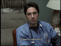 Angry Zach Braff GIF