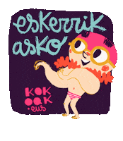 Thanks Gracias Sticker by KOKOAK Eider Eibar