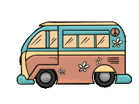 Van Hippie Sticker