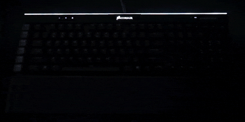 rainbow keyboard GIF by CORSAIR