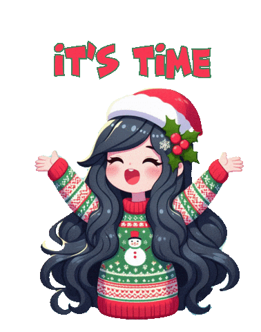 Its Time Christmas Sticker