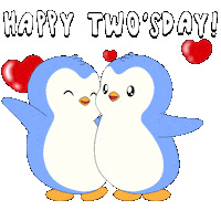 I Love You Couple Sticker by Pudgy Penguins