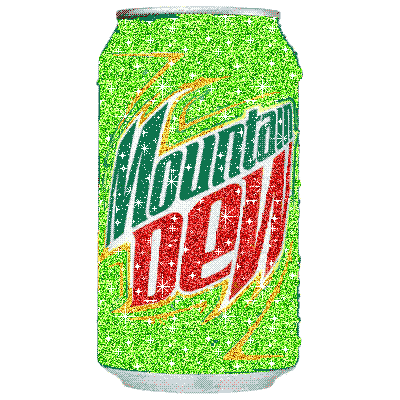 Mountain Dew Sparkle Sticker