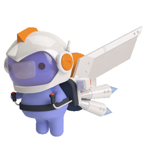 3D Flying Sticker by Discord