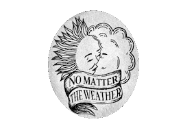 nomattertheweather love kiss wedding rain Sticker
