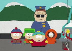 eric cartman officer barbrady GIF by South Park 