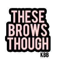 eyebrows kbb Sticker by Kelley Baker Brows & Beauty