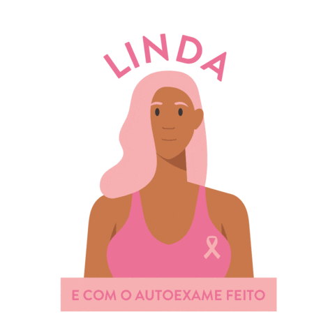 Outubro Rosa Sticker by Aneethun