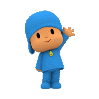 Hola Sticker by Pocoyo