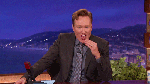 conan obrien eating GIF by Team Coco