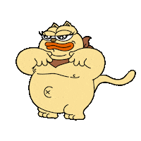 Glowing Look At Me Sticker by ChonkyCom