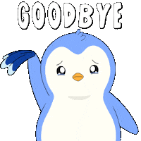 Sad Wave Sticker by Pudgy Penguins