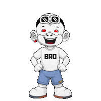 Bro Sticker by Zhot Shop