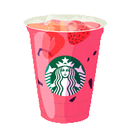 Starbucks_FR summer strawberry acai ete Sticker
