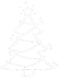 Blinking Christmas Tree Sticker by Joy Morin