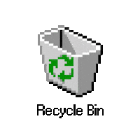 Sad Trash Can Sticker