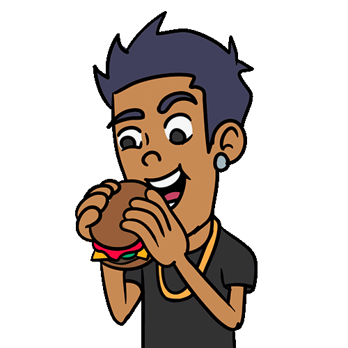 Burger Love Sticker
