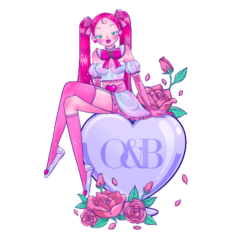 Cute Girl Love Sticker by O&B