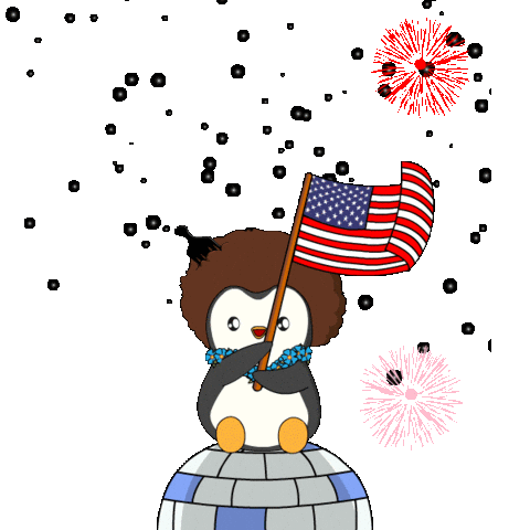 United States Usa Sticker by Pudgy Penguins