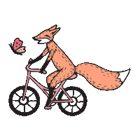 Happy Red Fox Sticker by jest rudo