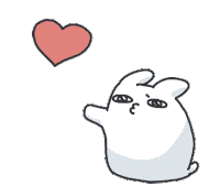 Bunny Kiss Sticker by bunny_is_moving