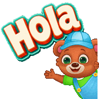 Spanish Hello Sticker by Lucas and Friends by RV AppStudios