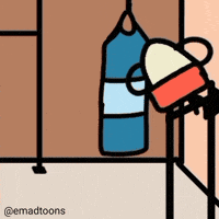 emadtoons fight fitness instagram gym GIF