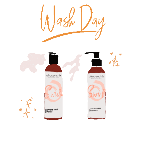 Afrocenchix hair products wash day natural hair care black hair care Sticker