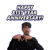 81St Anniversary Sticker