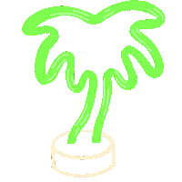 Palm Tree Neon Sticker by Dos Cocos Locos Productions