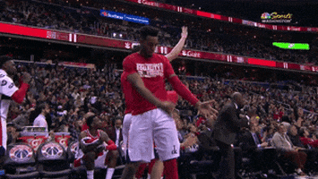 feeling thomas bryant GIF by NBA