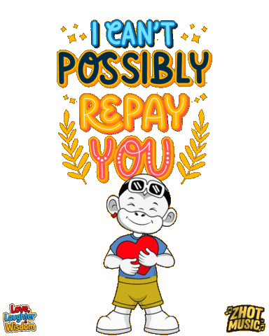 Best Friend Thank You Sticker by Zhot Music