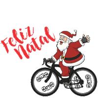 Feliz Natal Bike Sticker by Mattric