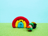 Stop-Motion Rainbow GIF by Mochimochiland