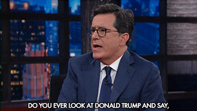 donald trump politics GIF by The Late Show With Stephen Colbert