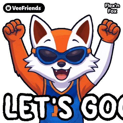 Celebrate Lets Go Sticker by VeeFriends