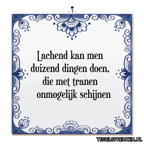 Wijsheid Geluk Sticker by Tegelspreuken.nl