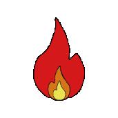 Fire Feu Sticker by Studio Clap