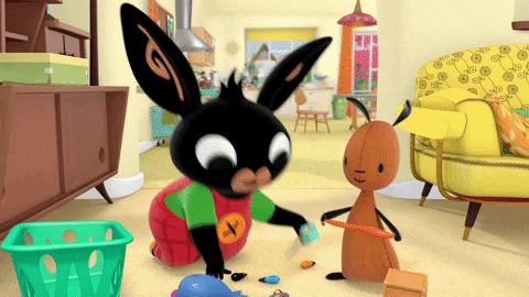 bingbunny bing balloon stretch GIF by Bing Bunny